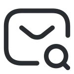 Sms Search SVG Icon